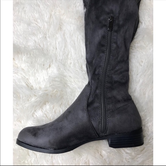 Catherine Malandrino Gray Over The Knee Boots - Picture 4 of 8